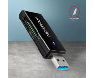 Axagon CRE-S2N, USB-A 3.2 SUPERSPEED 2-slot & lun SD/microSD, UHS-I - 1353403 - zdjęcie 5